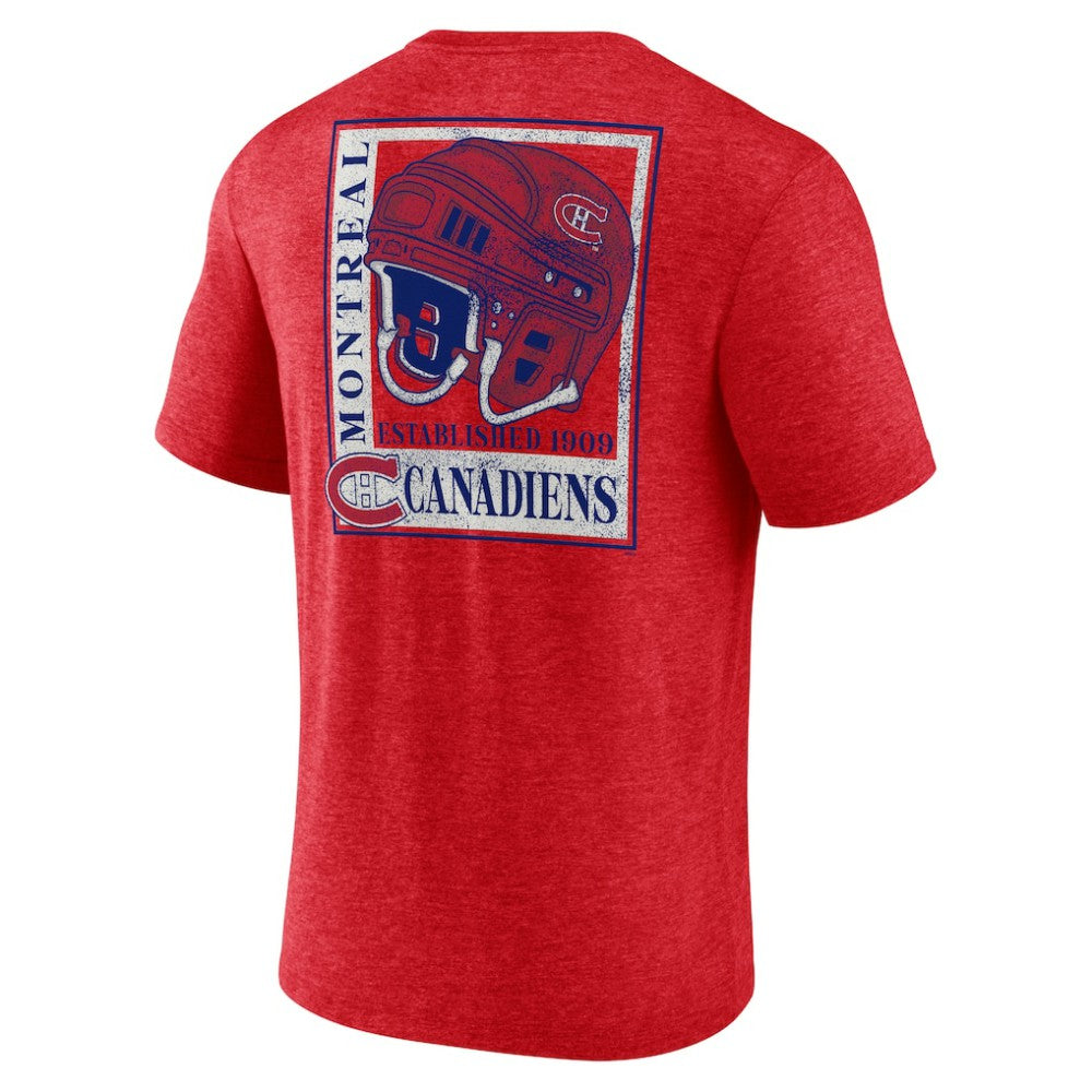 NHL Montreal Canadiens Earnest Will Tri-Blend T-Shirt - Red