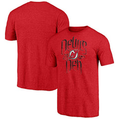 NHL New Jersey Devils Shoot to Score Tri-Blend T-Shirt - Red