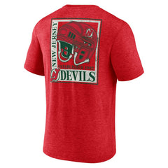 NHL New Jersey Devils Earnest Will Tri-Blend T-Shirt - Red