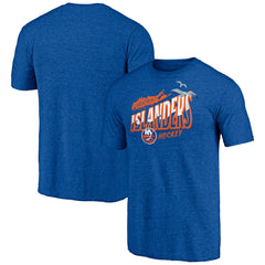NHL New York Islanders Shoot to Score Tri-Blend T-Shirt - Royal
