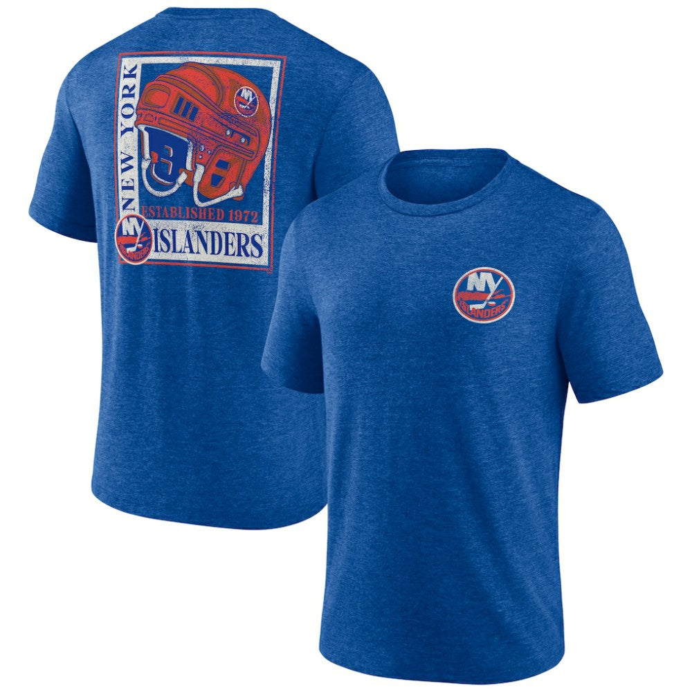 NHL New York Islanders Earnest Will Tri-Blend T-Shirt - Royal