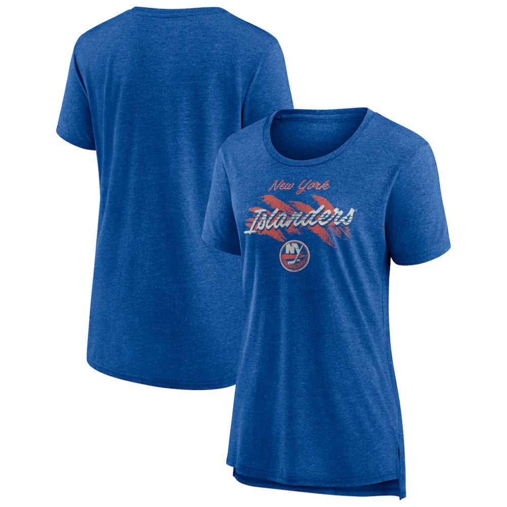 NHL New York Islanders Women's Hit the Ice Tri-Blend T-Shirt - Royal
