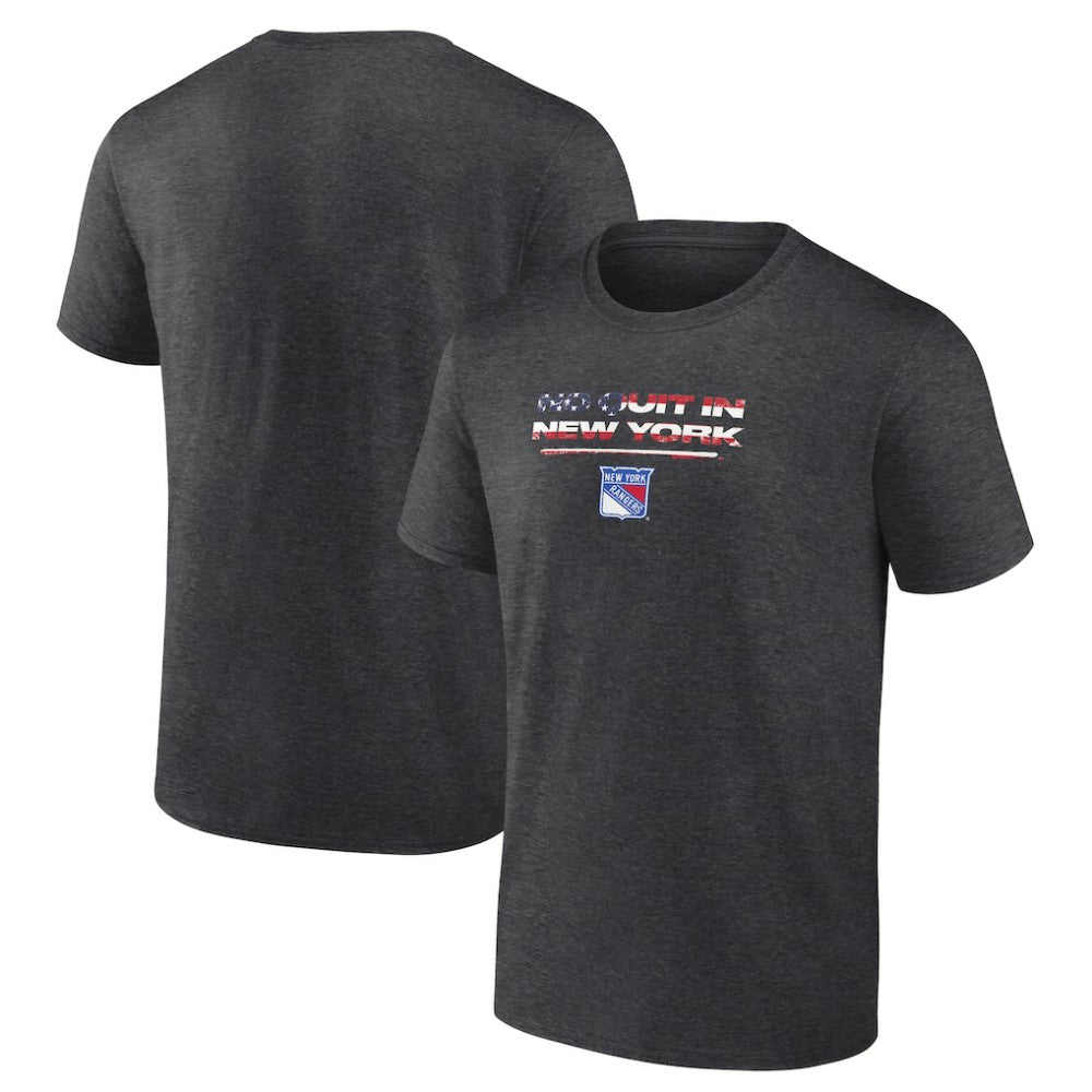 NHL New York Rangers Stars and Stripes T-Shirt - Charcoal
