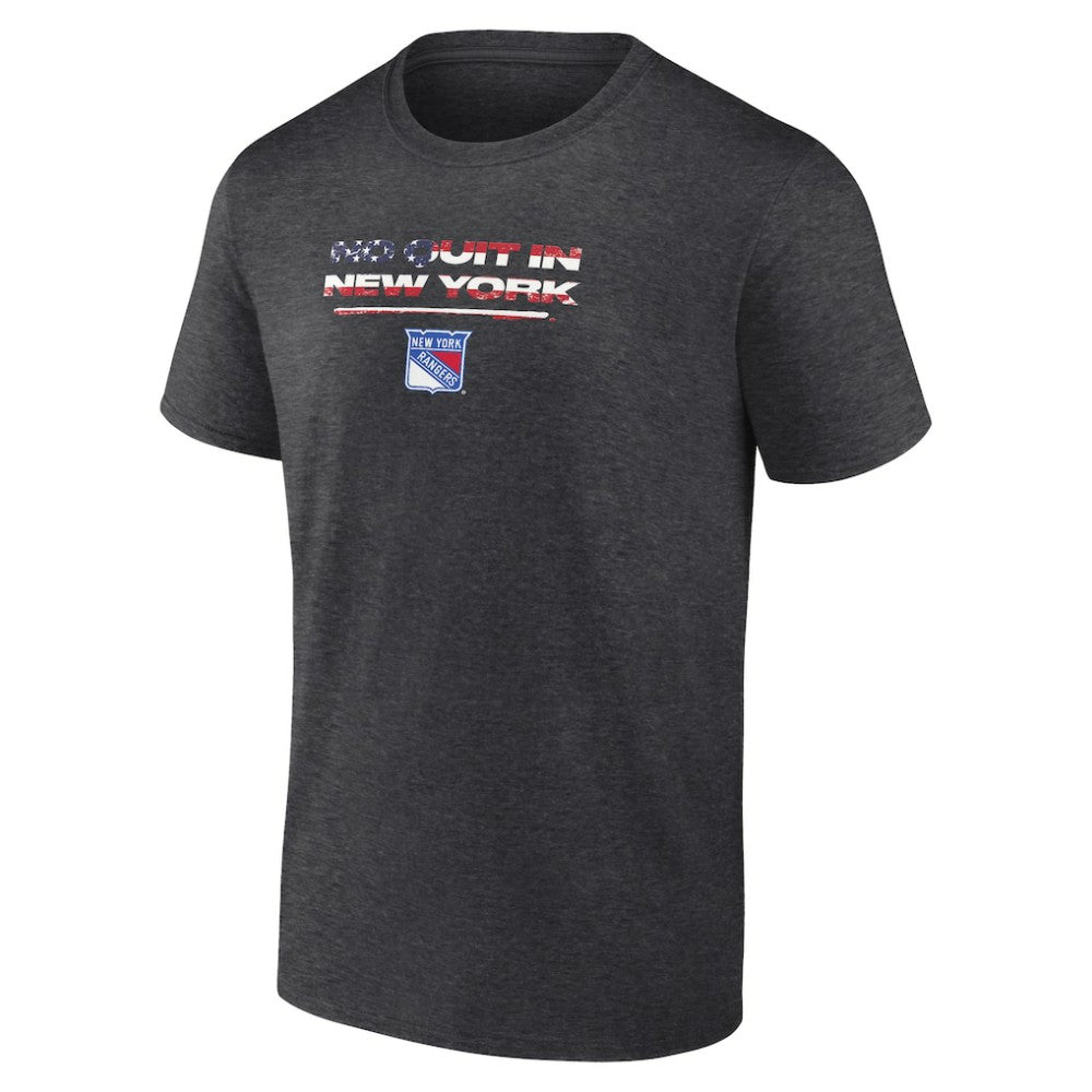 NHL New York Rangers Stars and Stripes T-Shirt - Charcoal