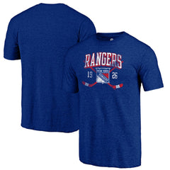 NHL New York Rangers Line Shift Tri-Blend T-Shirt - Blue