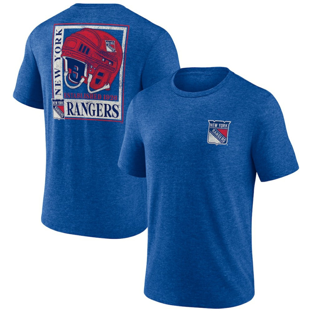 NHL New York Rangers Earnest Will Tri-Blend T-Shirt - Blue