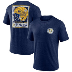NHL Pittsburgh Penguins Earnest Will Tri-Blend T-Shirt - Navy