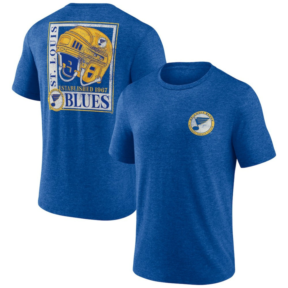 NHL St. Louis Blues Earnest Will Tri-Blend T-Shirt - Blue