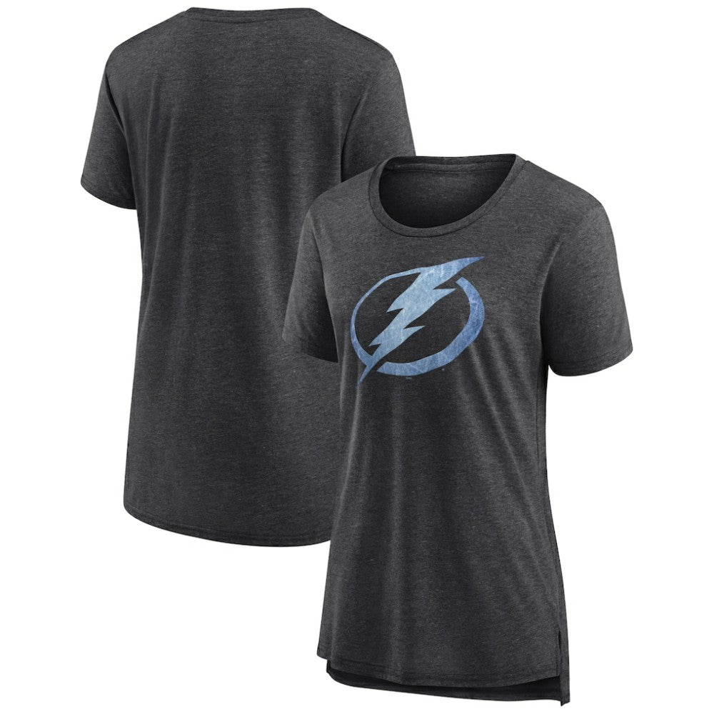 NHL Tampa Bay Lightning Women's Pond Hockey Tri-Blend T-Shirt - Gray