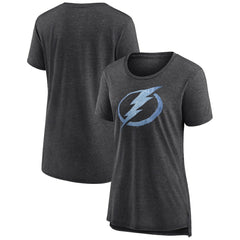 NHL Tampa Bay Lightning Women's Pond Hockey Tri-Blend T-Shirt - Gray