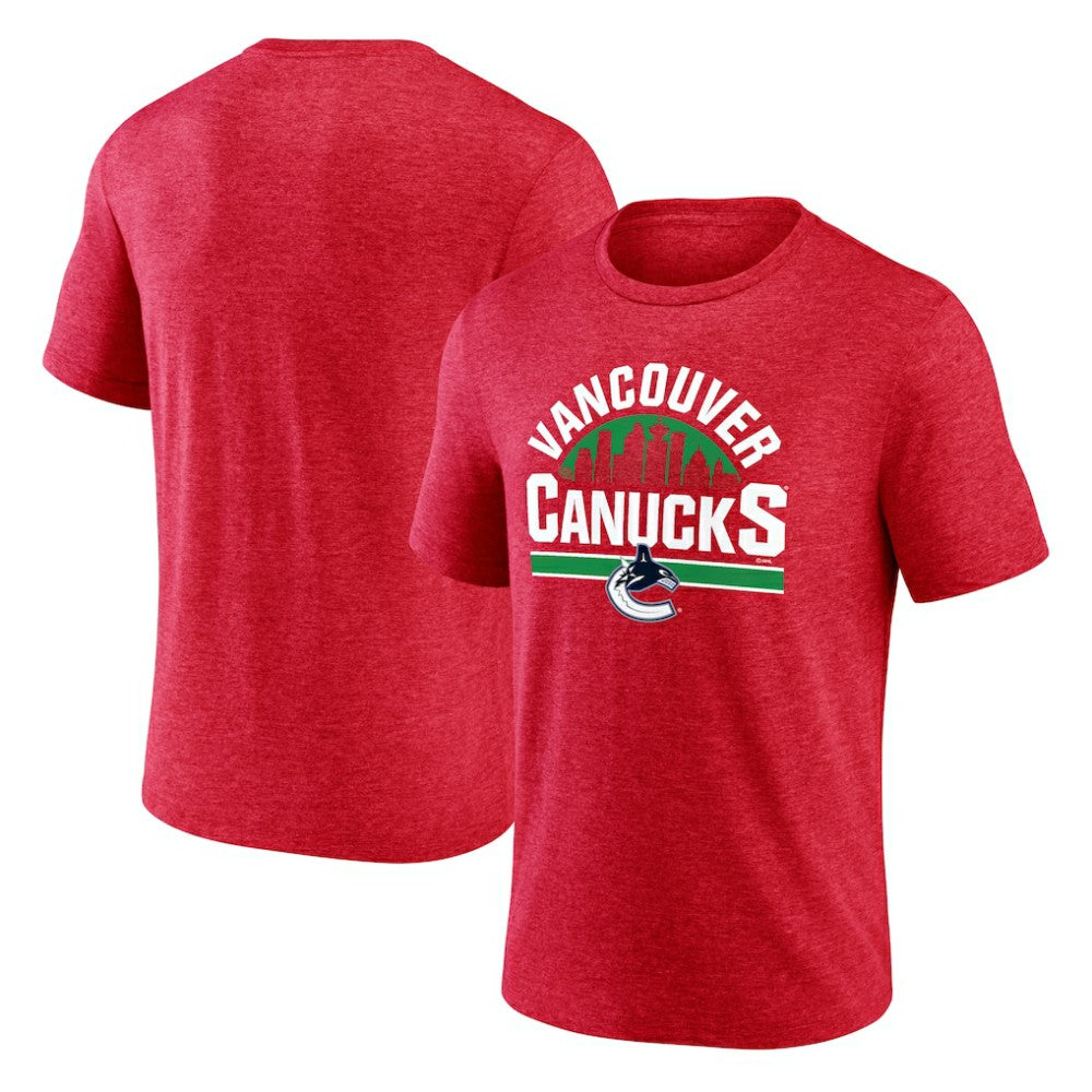 NHL Vancouver Canucks Represent Tri-Blend T-Shirt - Red