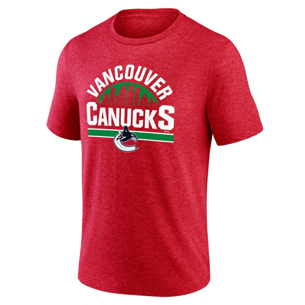 NHL Vancouver Canucks Represent Tri-Blend T-Shirt - Red