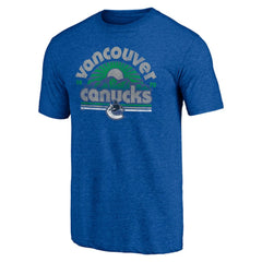 NHL Vancouver Canucks Shoot to Score Tri-Blend T-Shirt - Blue