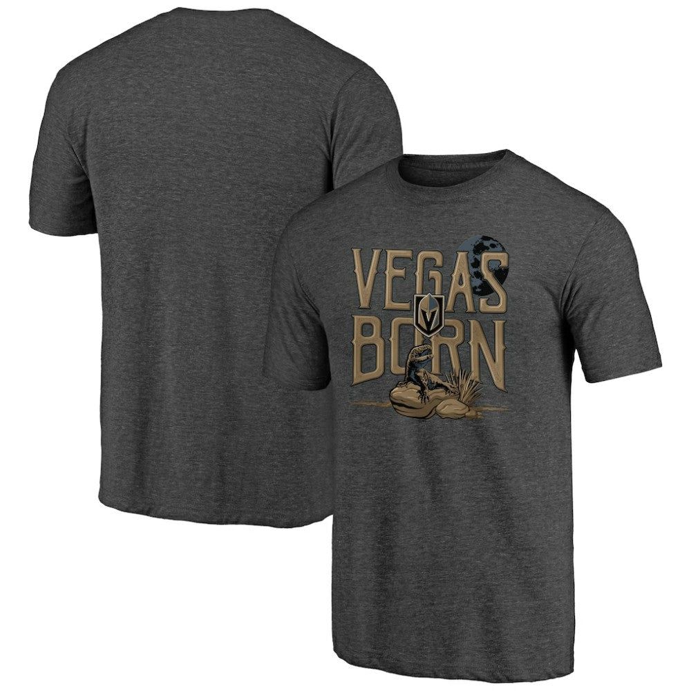 NHL Vegas Golden Knights Shoot to Score Tri-Blend T-Shirt - Charcoal