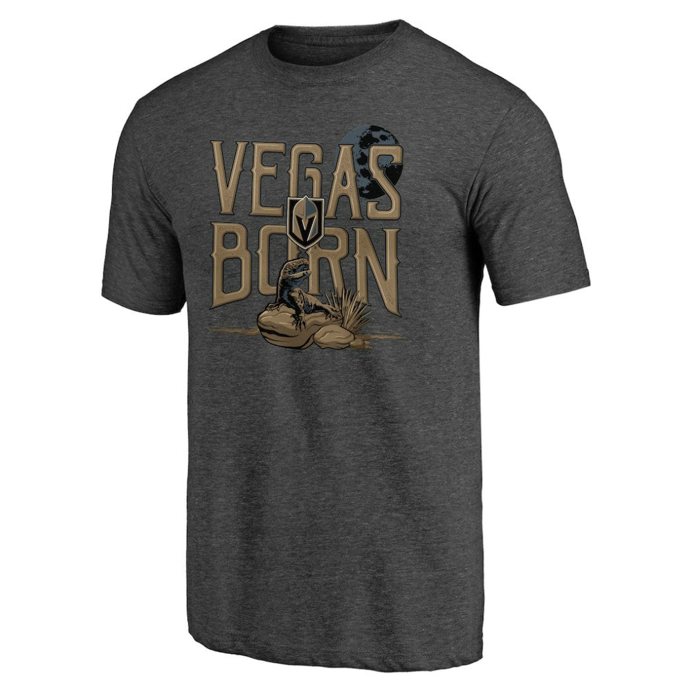 NHL Vegas Golden Knights Shoot to Score Tri-Blend T-Shirt - Charcoal