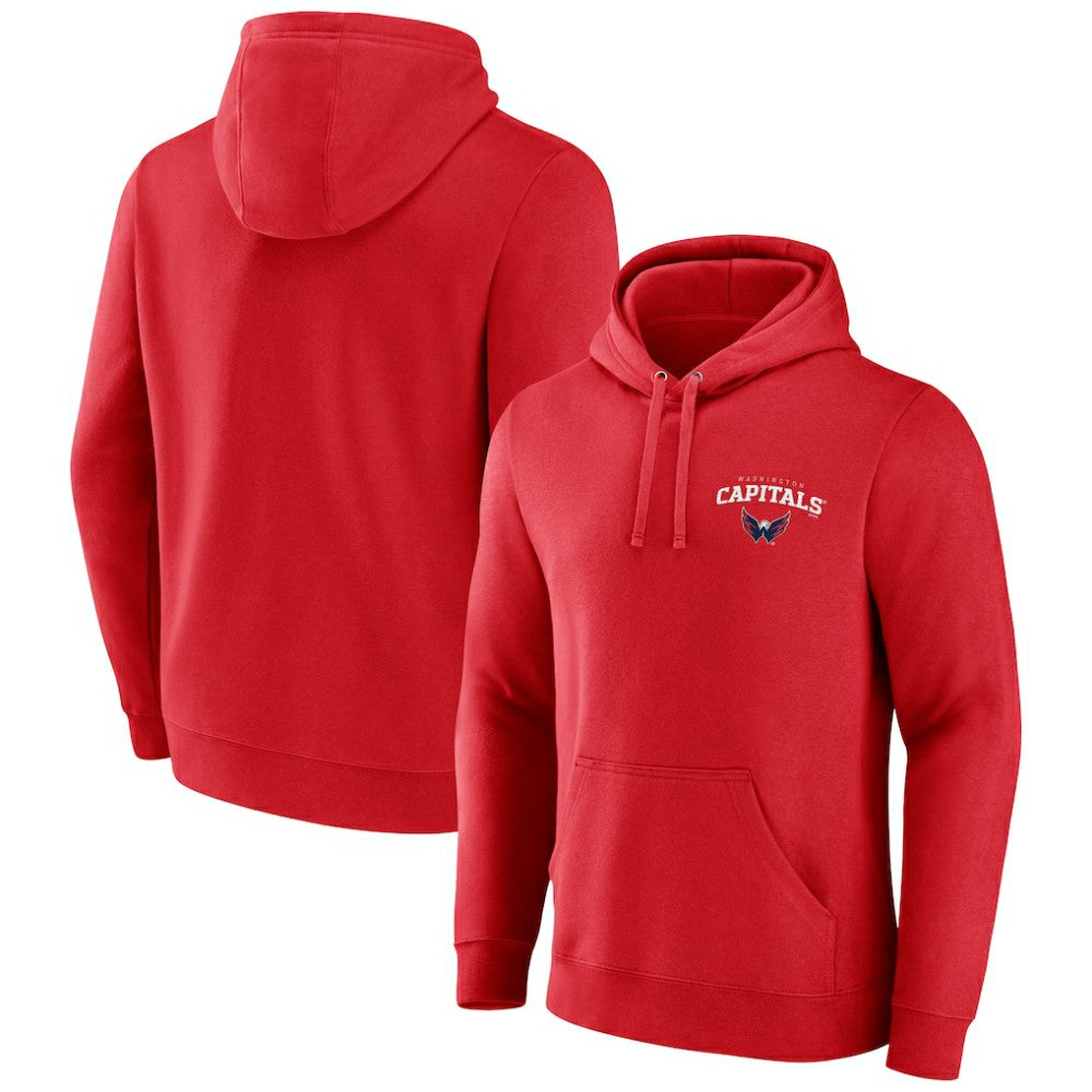 NHL Washington Capitals Team Lockup Pullover Hoodie - Red