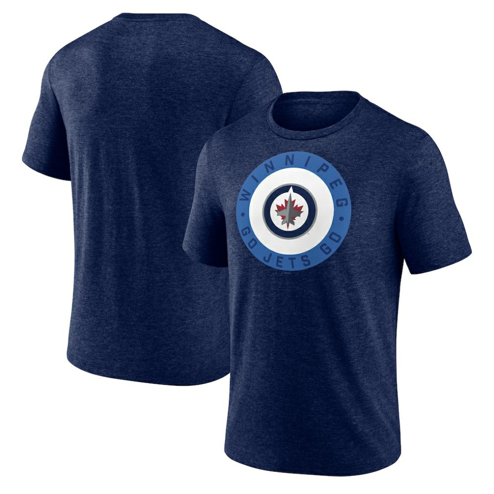 NHL Winnipeg Jets Proclamation Tri-Blend T-Shirt - Navy