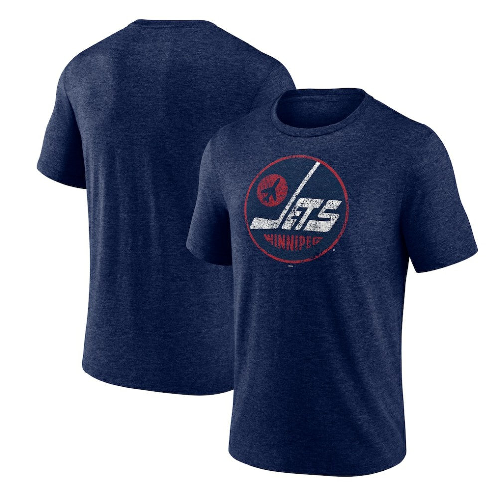 NHL Winnipeg Jets Wheelhouse Tri-Blend T-Shirt - Navy