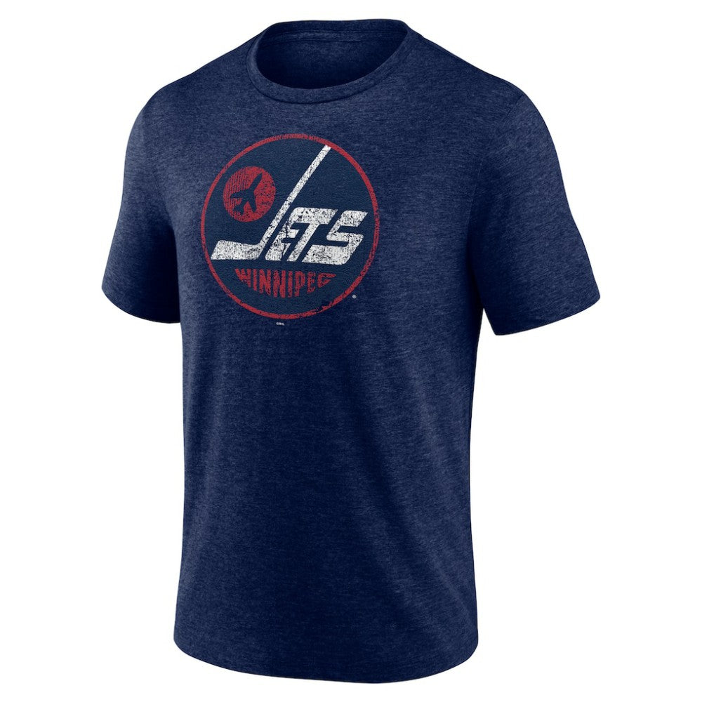 NHL Winnipeg Jets Wheelhouse Tri-Blend T-Shirt - Navy