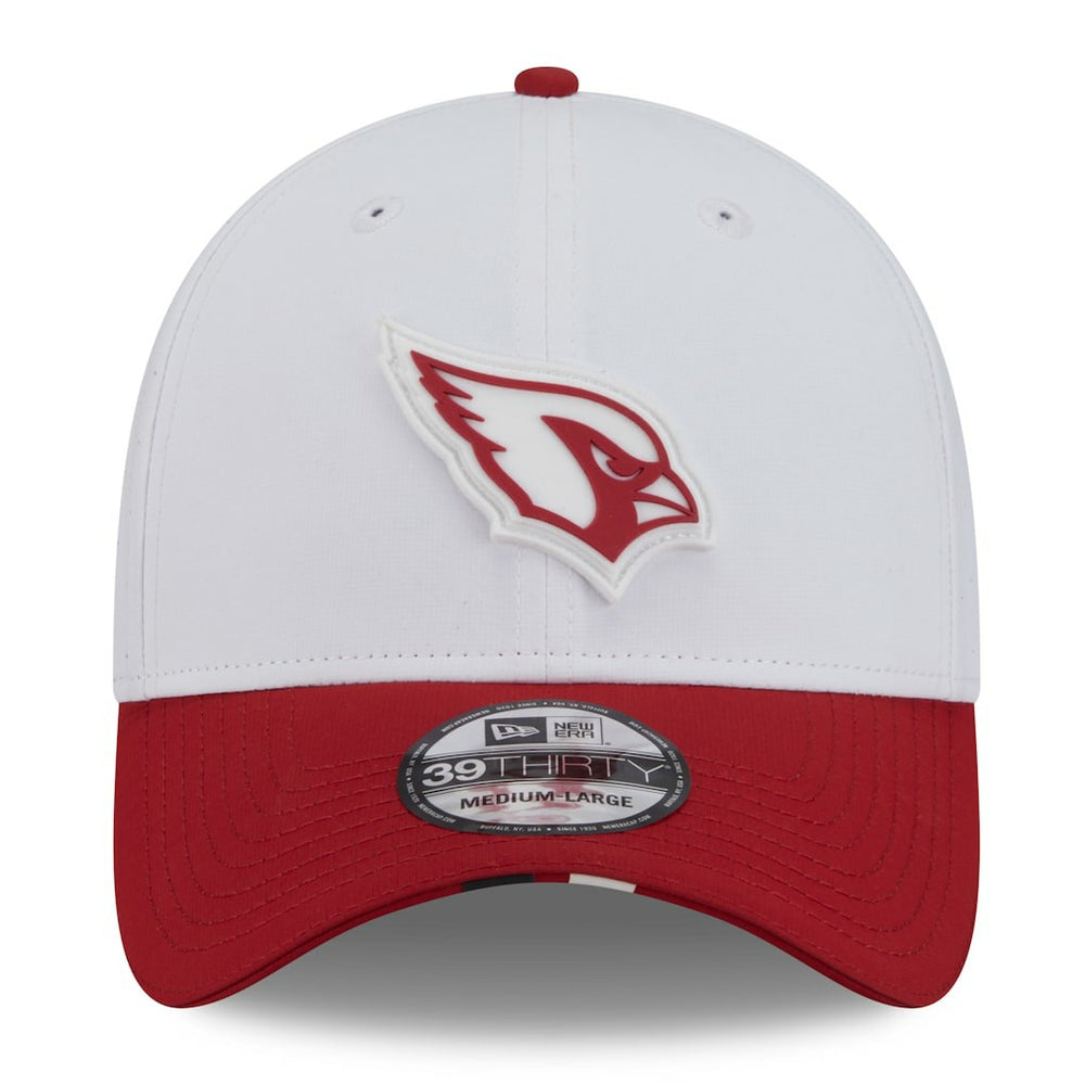 Arizona Cardinals New Era 2025 NFL Training Camp 39THIRTY Flex Hat White/Cardinal