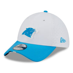 Carolina Panthers New Era 2025 NFL Training Camp 39THIRTY Flex Hat White/Blue