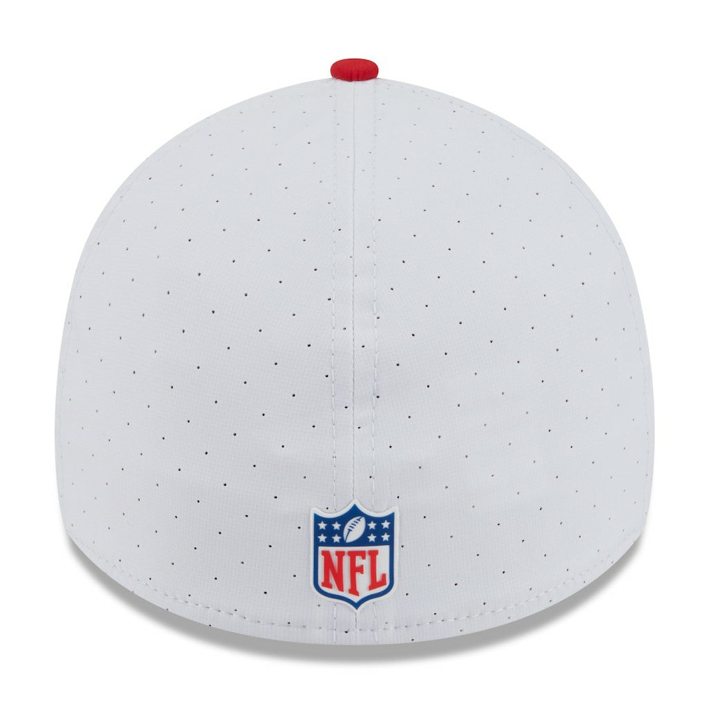 Buffalo Bills New Era 2025 NFL Training Camp Throwback Logo 39THIRTY Flex Hat White/Red