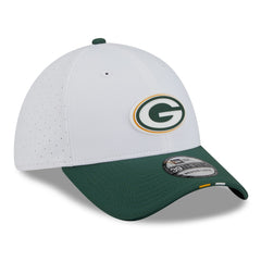 Green Bay Packers New Era 2025 NFL Training Camp 39THIRTY Flex Hat White/Green