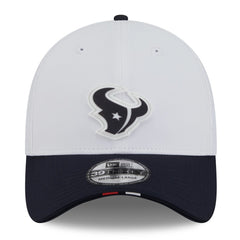 Houston Texans New Era 2025 NFL Training Camp 39THIRTY Flex Hat White/Navy