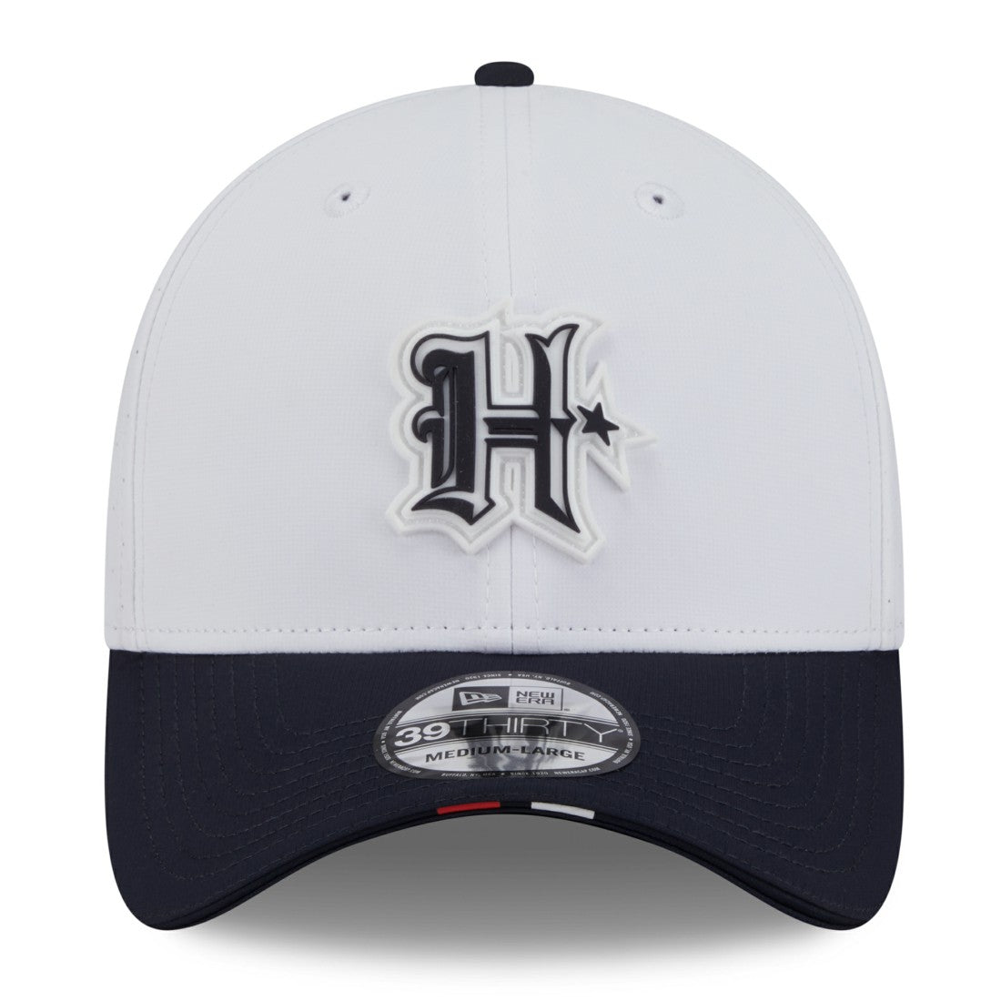 Houston Texans New Era 2025 NFL Training Camp 39THIRTY Flex Hat White/Navy