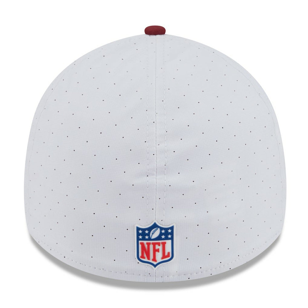 Washington Commanders New Era 2025 NFL Training Camp 39THIRTY Flex Hat White/Burgundy