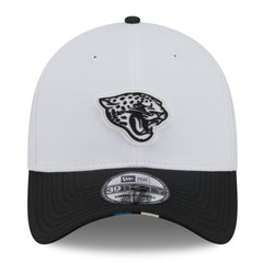 Jacksonville Jaguars New Era 2025 NFL Training Camp 39THIRTY Flex Hat White/Black
