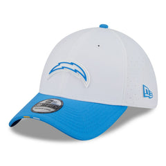 Los Angeles Chargers New Era 2025 NFL Training Camp 39THIRTY Flex Hat White/Powder Blue