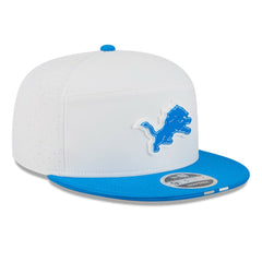 Detroit Lions New Era 2025 NFL Training Camp Split Panel 9FIFTY Snapback Hat White/Blue