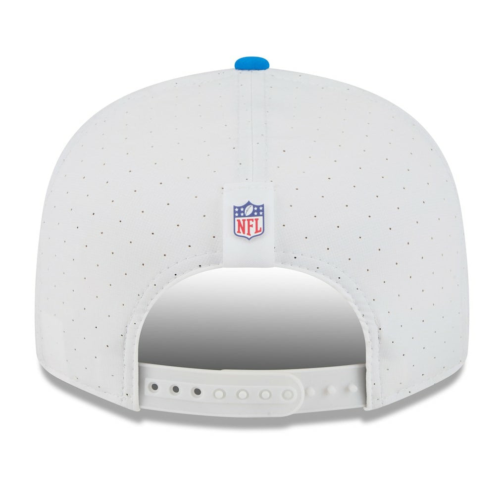 Detroit Lions New Era 2025 NFL Training Camp Split Panel 9FIFTY Snapback Hat White/Blue