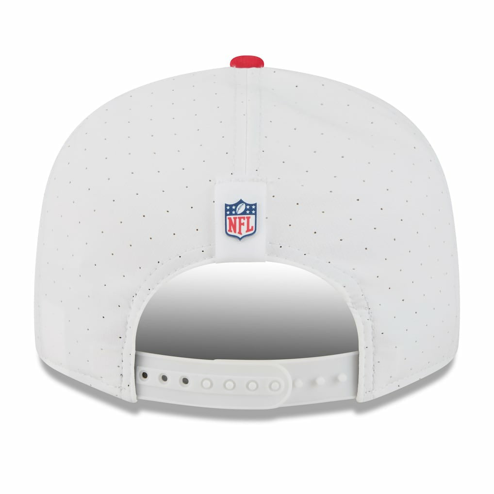 Kansas City Chiefs New Era 2025 NFL Training Camp Split Panel 9FIFTY Snapback Hat White/Red