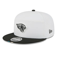 Jacksonville Jaguars New Era 2025 NFL Training Camp Split Panel 9FIFTY Snapback Hat White/Black