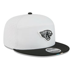 Jacksonville Jaguars New Era 2025 NFL Training Camp Split Panel 9FIFTY Snapback Hat White/Black