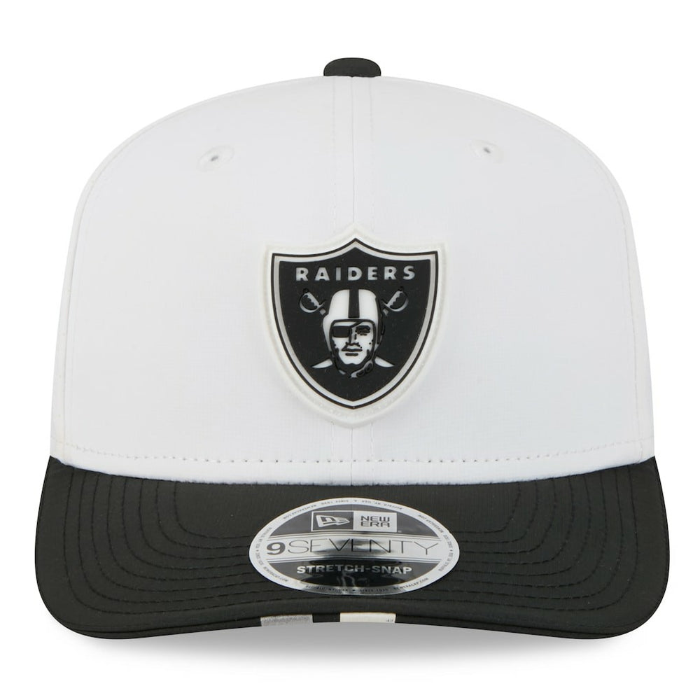 Las Vegas Raiders New Era 2025 NFL Training Camp 9SEVENTY Adjustable Hat White/Black