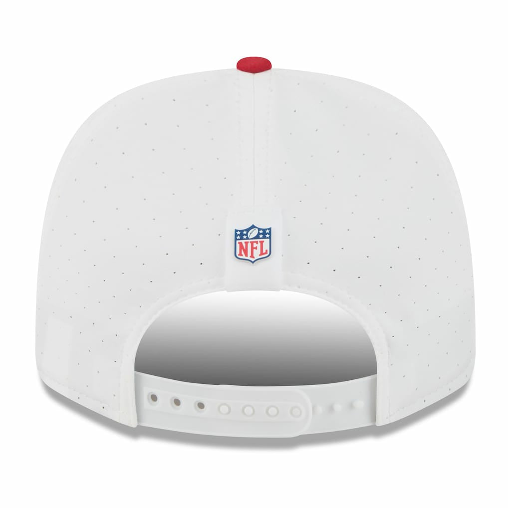 San Francisco 49ers New Era 2025 NFL Training Camp 9SEVENTY Adjustable Hat White/Scarlet