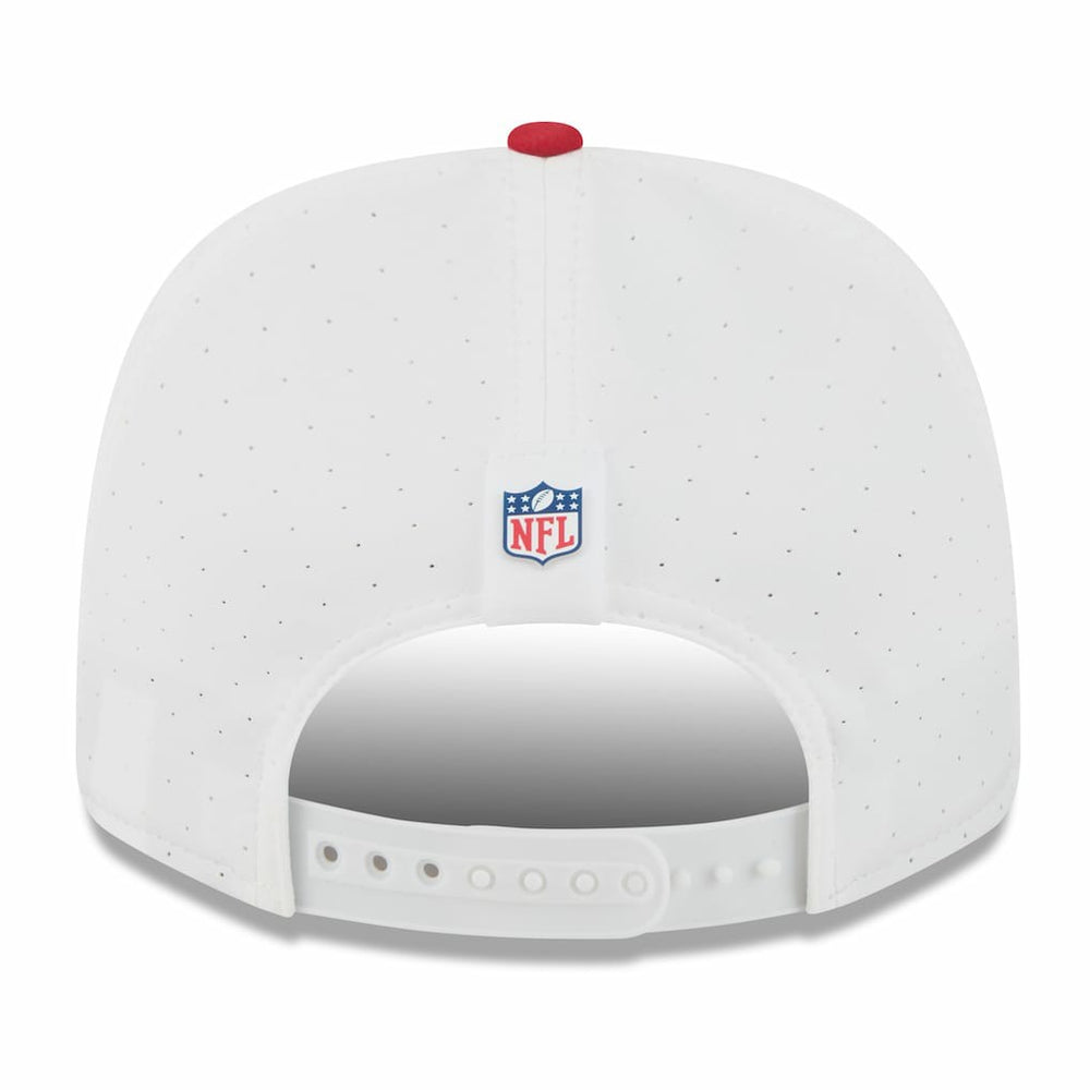 San Francisco 49ers New Era 2025 NFL Training Camp 9SEVENTY Adjustable Hat White/Scarlet
