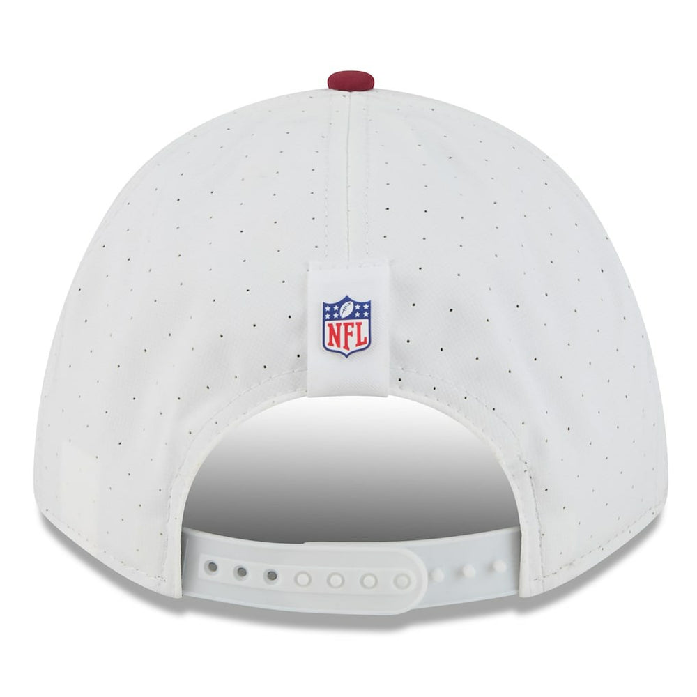 Washington Commanders New Era 2025 NFL Training Camp A-Frame 9FORTY Adjustable Hat White/Burgundy