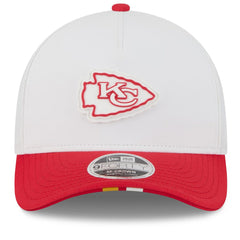 Kansas City Chiefs New Era 2025 NFL Training Camp A-Frame 9FORTY Adjustable Hat White/Red