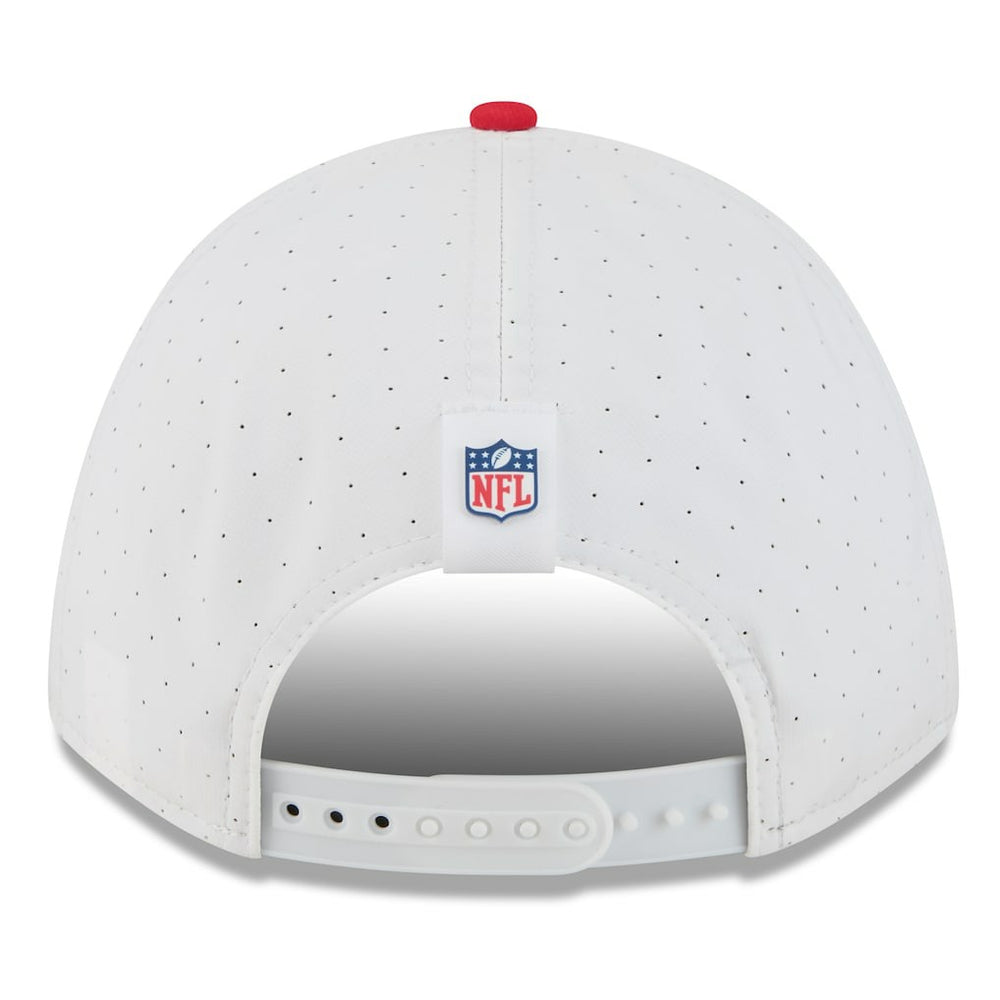 Kansas City Chiefs New Era 2025 NFL Training Camp A-Frame 9FORTY Adjustable Hat White/Red