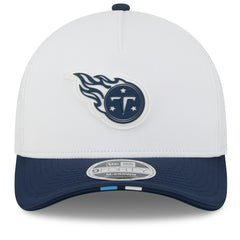 Tennessee Titans New Era 2025 NFL Training Camp A-Frame 9FORTY Adjustable Hat White/Navy