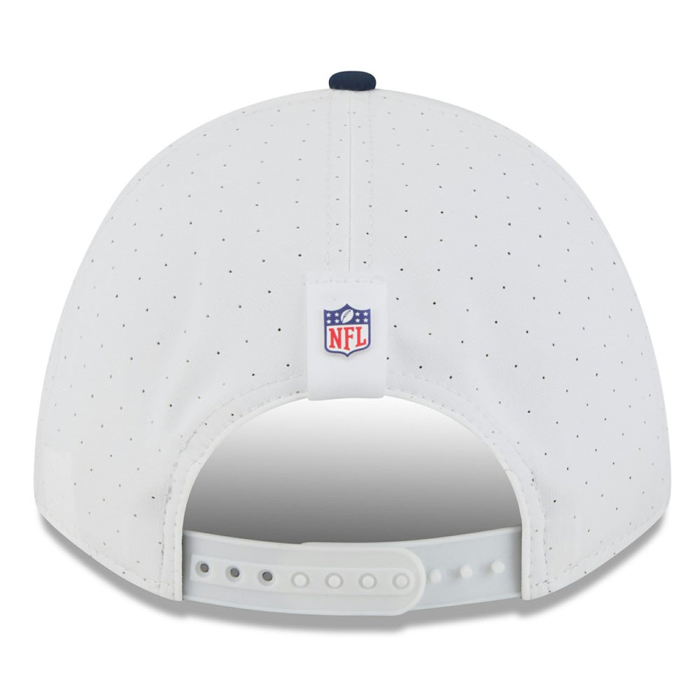 Tennessee Titans New Era 2025 NFL Training Camp A-Frame 9FORTY Adjustable Hat White/Navy
