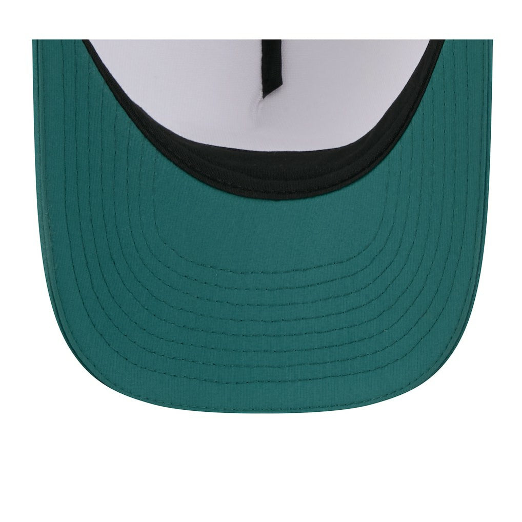 Philadelphia Eagles New Era 2025 NFL Training Camp A-Frame 9FORTY Adjustable Hat White/Midnight Green