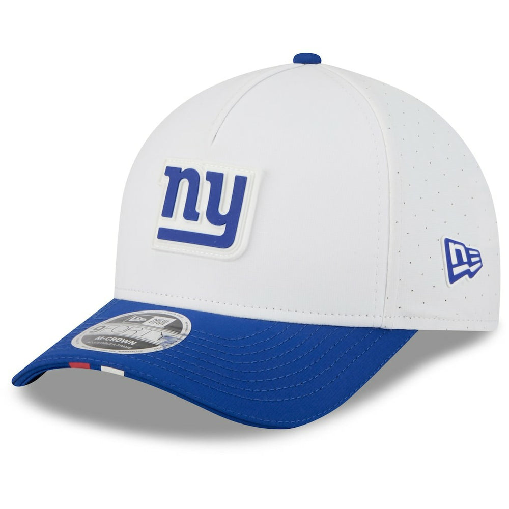 New York Giants New Era 2025 NFL Training Camp A-Frame 9FORTY Adjustable Hat White/Royal