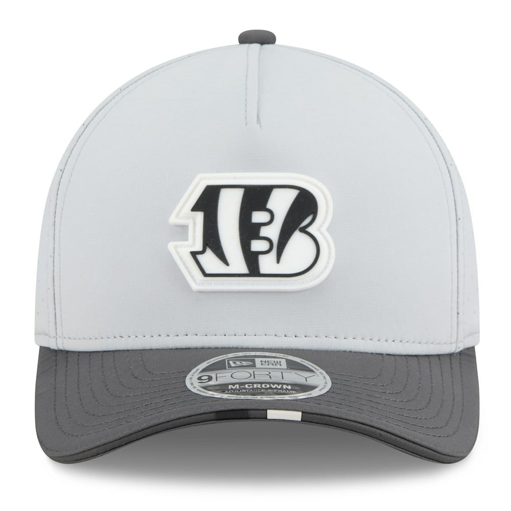 Cincinnati Bengals New Era 2025 NFL Training Camp A-Frame 9FORTY Adjustable Hat Gray/Graphite