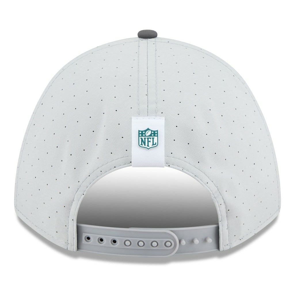 Philadelphia Eagles New Era 2025 NFL Training Camp A-Frame 9FORTY Adjustable Hat Gray/Graphite