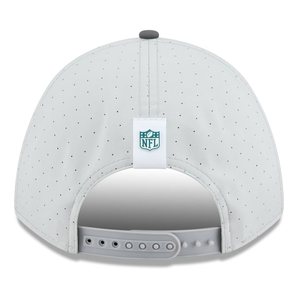 Philadelphia Eagles New Era 2025 NFL Training Camp A-Frame 9FORTY Adjustable Hat Gray/Graphite
